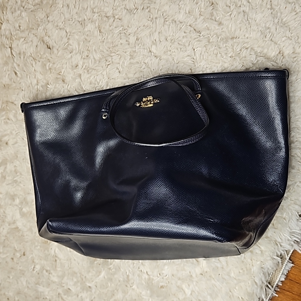 Blue Coach Tote medium